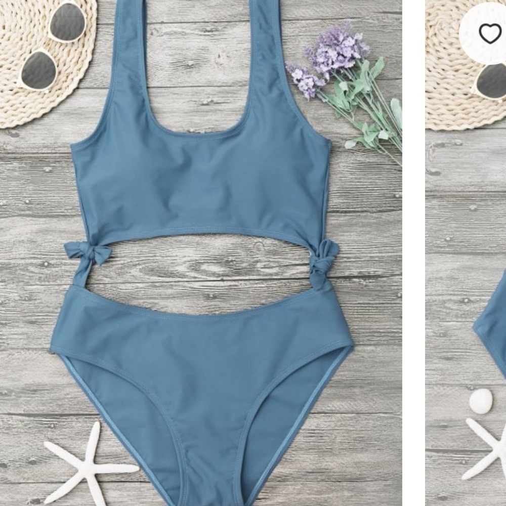 One piece cut out swimsuit